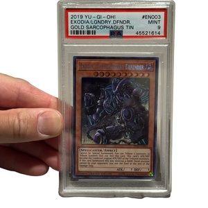 PSA 9 mint condition yugioh Exodia